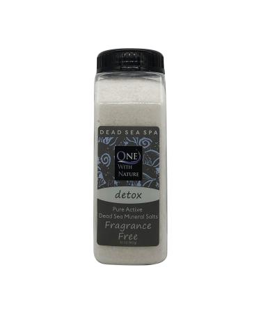 ONE WITH NATURE Bath Salt Detox Fragrance Free  32 Ounce