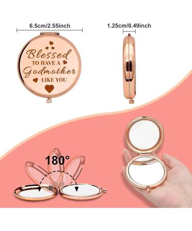 Godmother Gifts: Compact Makeup Mirror for Christian Women - Perfect for Birthdays, Mother's Day, Baptisms, and Easter - Buy Online on SooperMarket.com