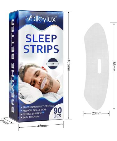 Moulis 90Pcs Sleep Strip Mouth Tape for Improved Nighttime Sleeping and Instant Snoring Relief - Buy Online on SooperMarket.com