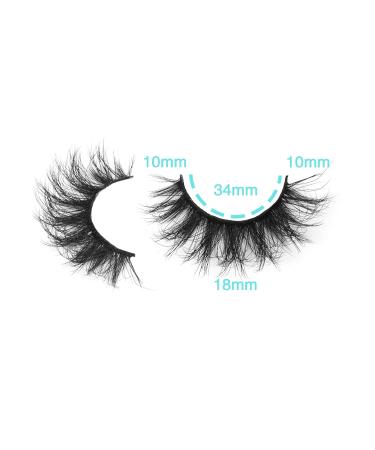 False Eyelashes - 10 Pairs Faux Mink Fluffy 3D Effect Natural Styles - Buy Online on SooperMarket.com