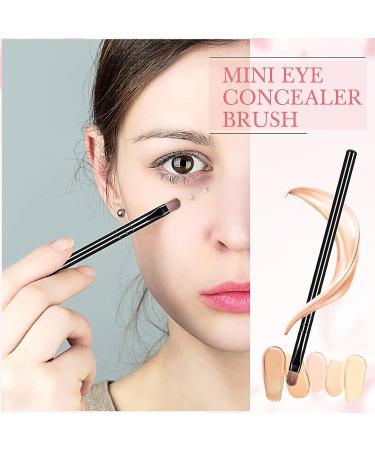 48 Piece Flat Makeup Brushes Set for Concealing, Blending, and Setting - Portable Synthetic Beauty Tools in Black - Buy Online on SooperMarket.com