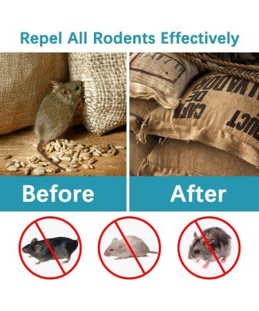 SUAVEC Rodent Repellent 8 Pack - Peppermint Oil Mouse and Rat Deterrent for House, RV, and Outdoor Use - Buy Online on SooperMarket.com