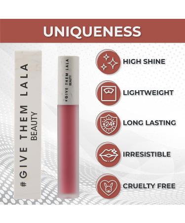GIVE THEM LALA Calm Down Lip Gloss - High Shine, Full Coverage Pigmented Hydrogloss Lip Makeup - Long Lasting, Lightweight & Cruelty-Free Lip Color - Buy Online on SooperMarket.com