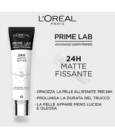 L'Or al Paris Matte Setter Primer Matte Finish Extends Makeup Wear Advanced Derm Primer Grips Makeup No Shine Prime Lab 30ml (Pack of 2) 30 ml (Pack of 2) Matte Setter - Buy Online on SooperMarket.com