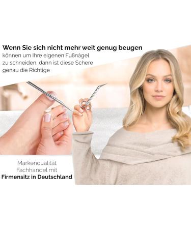 Large Long Nail Scissors for Seniors | Micro-Toothed Foot Care Set for Toenails & Fingernails (16 cm) - Pedicure Alternative to Nail Tongs - Buy Online on SooperMarket.com