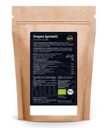 Buy Organic Shredded Oregano 250g - Biotiva | Premium Origanum Spice Bottled in Germany - International Shipping Available - Buy Online on SooperMarket.com