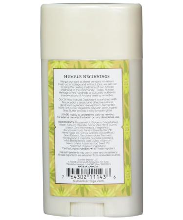Nubian Heritage Indian Hemp & Haitian Vetiver Deodorant - 24 Hour Protection (2.25 oz) - Buy Online on SooperMarket.com