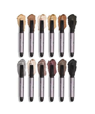 Julep Eyeshadow 101 Cr me-to-Powder Eyeshadow Stick Palette-Style Creme-to-Powder 12 Piece Gift Set- Daylight and Moonlight Kit 05 - 12 Piece Palette Daylight + Moonlight