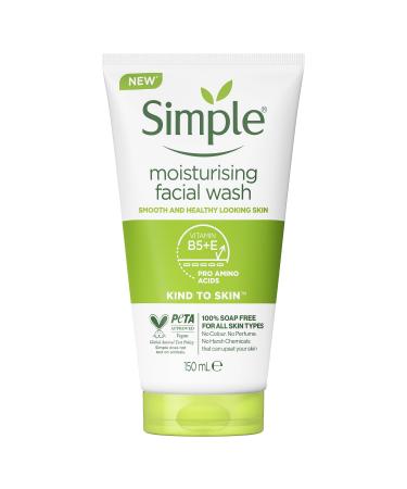 Simple Kind to Skin Moisturising Facial Wash 100% soap-free cleanser for smooth and healthy-looking skin 150 ml