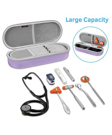 Hard Travel Stethoscope Case for 3M Littmann Classic III, Cardiology IV, MDF Acoustica - Purple - Buy Online on SooperMarket.com