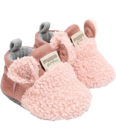 TMEOG Baby Booties Slippers - Infant Boots for Boys and Girls 6-12 Months - F Pink Sheep | Winter Sock Crib Shoes for Newborns | First Walking Shoes 0-18 Months - Buy Online on SooperMarket.com