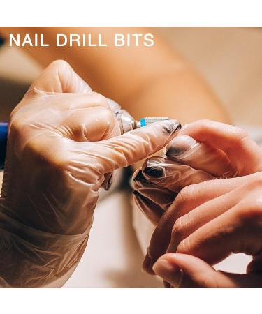 NICENEEDED Tungsten Nail Carbide 5 in 1 Bit Two Way Rotate use for Both Left and Right Handed 3/32 Inch Professional Nail Drill Bits for Fast Remove Acrylic or Hard Gel(Silver Medium) Style 2 - Buy Online on SooperMarket.com