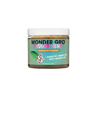 Indian Hemp Hair Grease Pomade  12 fl oz - Hair Regrowth Styling Treatment - Deeply Nourishes & Repairs Damages By Wonder Gro