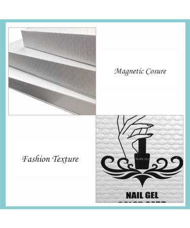 SUQ 2pcs Nail Display Books - 216+120 Colors Professional Salon Nail Color Swatches for DIY Nail Polish - Nail Salon Design Board - Buy Online on SooperMarket.com