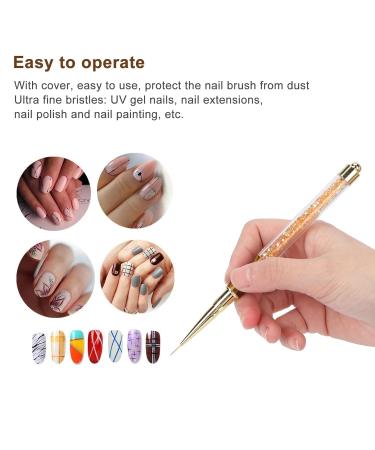 NAGEN Pointer Pen & Nail Strass Picker Tool for DIY Nail Art Orange Stripes (Train Wire) - International Shipping Available - Buy Online on SooperMarket.com