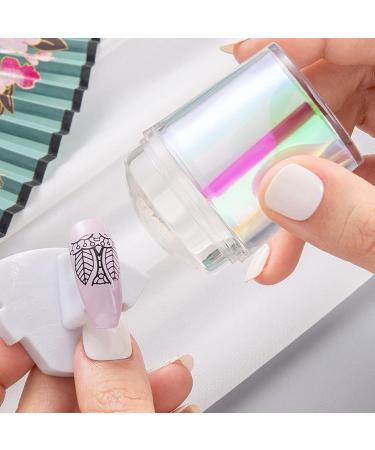 Wirlsweal Nail Art Stamp Set - Trendy Elastic & Soft Textured Nail Tool for Women | Easy to Clean Nail Stamps - Buy Online on SooperMarket.com