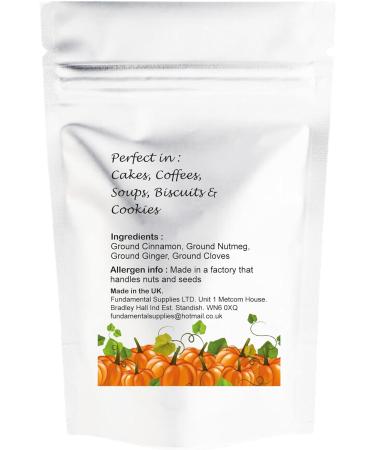 100g Pumpkin Pie Spice Mix - Autumn Baking & Cooking Blend with Cinnamon, Nutmeg, Ginger, Cloves - Ideal for Pumpkin Latte, Cookies, & Soups - Buy Online on SooperMarket.com