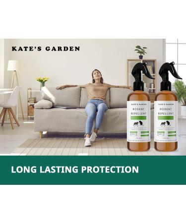 Kate's Garden Rodent Repellent Spray with Peppermint Oil - 16oz (2-Pack) | Non-Toxic Mice & Rat Repellent | Indoor & Outdoor Use | Made in USA - Buy Online on SooperMarket.com
