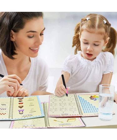 Digmonster Magic Ink CopyBooks - Reusable Manuscript Workbooks for Kids | 4 Antique Designs for Easy Learning & Practice - Buy Online on SooperMarket.com
