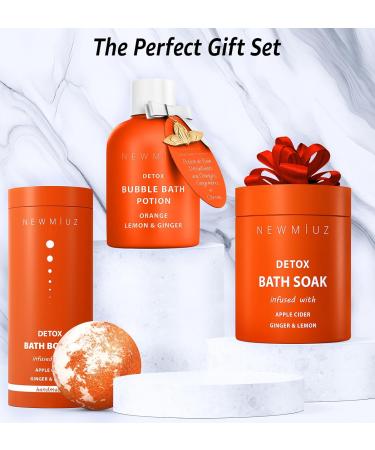 Natural Detox Bubble Bath with Citrus Essential Oils - Hydrating, Relaxing, and Stress Relief - Perfect Self Care Spa Gift for Women and Men - Birthday or Christmas Present - Buy Online on SooperMarket.com