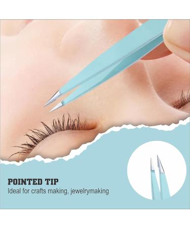4-Piece Professional Tweezers Set for Men and Women - Precision Eyebrow Plucking, Ingrown Hair Removal, Blackhead & Tick Removal - Buy Online on SooperMarket.com