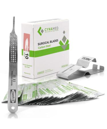 Cynamed 3-Piece Professional Dermaplaning Tool Kit  - 100 Surgical Dermaplane