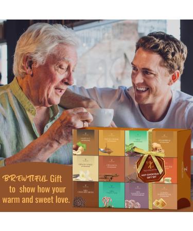Hot Chocolate Gift Set - 12 Pack Premium Hot Chocolate Drinks with Various Flavours Selections - Luxury Hot Chocolate Gift Set for Kids and Adult - Buy Online on SooperMarket.com