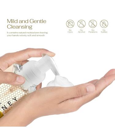 Lovery Honey Almond Foaming Hand Soap 3-Pack - 26.25 fl oz each - Moisturizing Hand Wash with Aloe & Essential Oils - Alcohol-Free - Perfect for Kitchen or Bathroom - Includes Free Swarovski Bracelet - Buy Online on SooperMarket.com