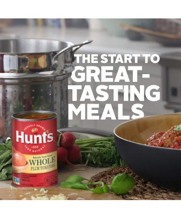 Hunt's Whole Peeled Plum Tomatoes 14.5 oz - 12 Pack | Premium Quality Tomatoes - Buy Online on SooperMarket.com
