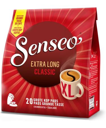 8 x Senseo Extra Long Classic Mug Size 20 Pads (160 Pads) Medium/Regular Roast - Buy Online on SooperMarket.com