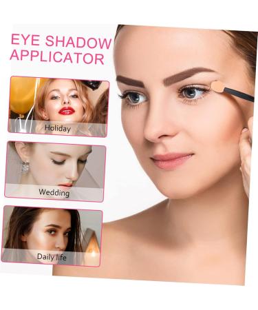 PLAFOPE 200 Pcs Double Ended Eyeshadow Brush Makeup Bulk Sponges Makeup Eyeshadow Plastic Black - Buy Online on SooperMarket.com