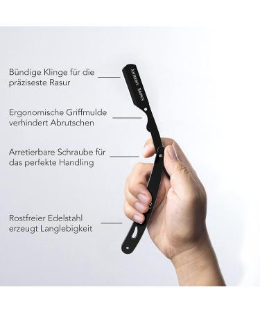 Buy Anthony Brown Razor Set - Precision Blade Head Black & Silver Options Includes Changing Blades & Etui - International Shipping Available - Buy Online on SooperMarket.com