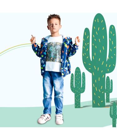 JinBei Toddler Kids Hooded Jacket - Waterproof Windbreaker Coat for Boys | 1-7 Years - 120 Bleu - Buy Online on SooperMarket.com