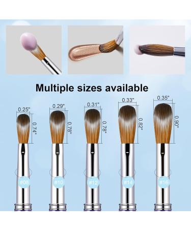 Buy Size 10 Acrylic Nail Brush - 100% Pure Kolinsky 3D Art Nail Brush with Gradient Blue Handle for Nail Extension & Carving - Buy Online on SooperMarket.com