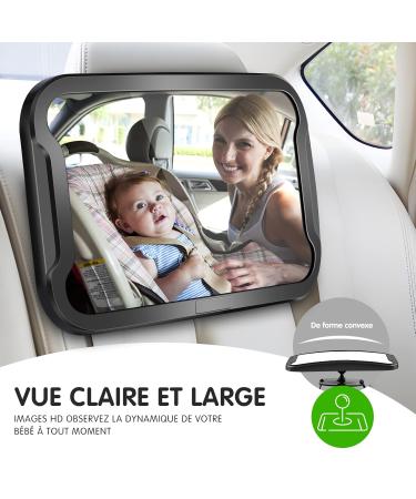 Vinabo Baby Car Mirror | Frost-Proof & 360 Adjustable | Essential Rear Seat Safety for All Headrests - Buy Online on SooperMarket.com