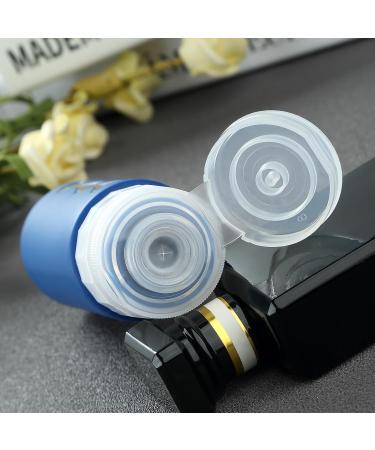 Gemice Silicone Travel Bottles - 4 Pack Leak-Proof Refillable Portable Containers for Lotions Shampoos & Toiletries (90ml) - Navy - Buy Online on SooperMarket.com