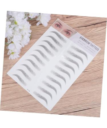 Gogogmee 2pcs 3d Stickers 3d Brow Stickers Brow Shaper Brow Tool Water Proof Template 6d - Buy Online on SooperMarket.com