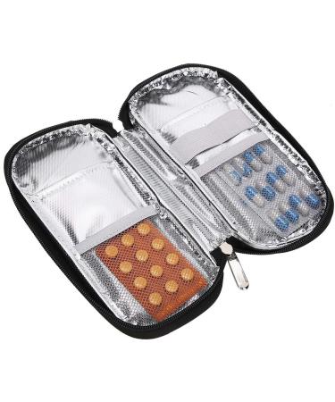 Kadimendium Insulin Cold Storage Bag - Waterproof Eco-Friendly Cool Bag for Patient Care (Black Red Flower) - Buy Online on SooperMarket.com