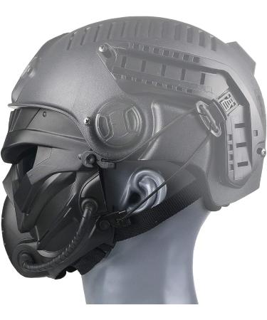 Alien Airsoft Mask Full Face Tactical for Hunting, CS Game, Halloween - Black Gray Lens - Buy Online on SooperMarket.com