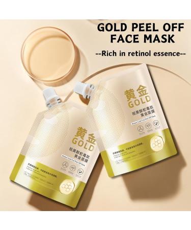 Peel Off Face Masks Retinol Gold Foil Peel Off Mask Gold Facial Mask Anti Wrinkle Anti Aging Face Mask Skincare Blackhead Remover Moisturizing Gold Mask Fade Fine Lines Brightening - Buy Online on SooperMarket.com