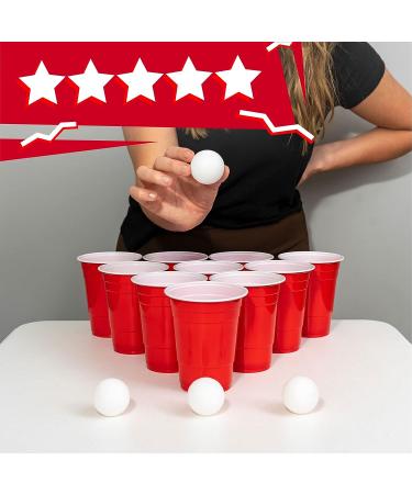 BayView Beer Pong Set | 24 Cups & 4 Balls | America's #1 Drinking Game | Reusable - Buy Online on SooperMarket.com