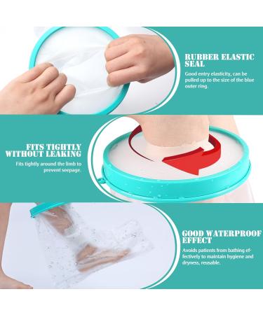 Waterproof Foot Cover for Shower Adult Cast Covers Protector for Shower Leg Shower Boots for Foot After Surgery Shower Boot Cast Cover for Foot (Adult Ankle) - Buy Online on SooperMarket.com
