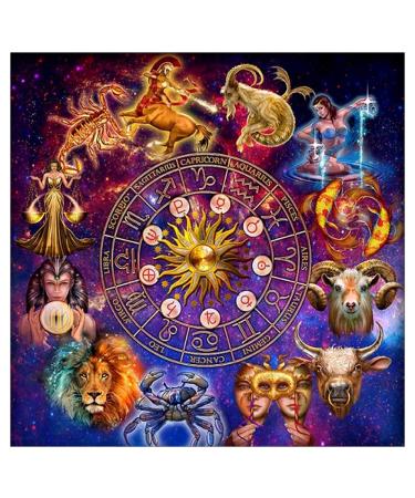 5D DIY Full Drill Constellation Diamond Painting Aquarius Cross Stitch Zodiac Signs Embroidery Mosaic Kit Home Decor Wall Art Gifts Twelve