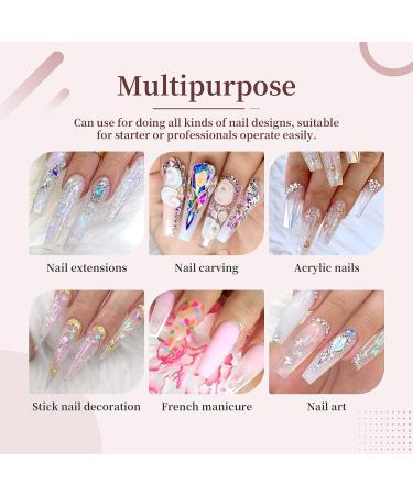 Saviland Clear Acrylic Powder 2.12 OZ - Professional Large Capacity Nail Polymer for Extension & French Manicure | Ideal Christmas Gift for Nail Salons & Home DIY - A1-Clear Acrylic Powder - Buy Online on SooperMarket.com