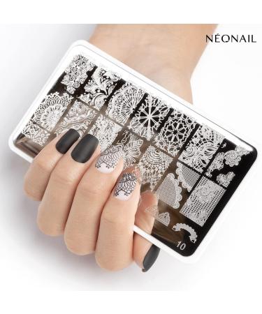 Neonail Stamping Plate 04 - Nail Art Stencil for French Nails & Creative Designs | International Shipping Available - Buy Online on SooperMarket.com