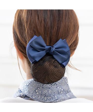 2 Pieces Hair Bowknot Bun Covers | Elastic Mesh Hair Caps for Nurses & Flight Attendants - Shop Internationally! - Buy Online on SooperMarket.com