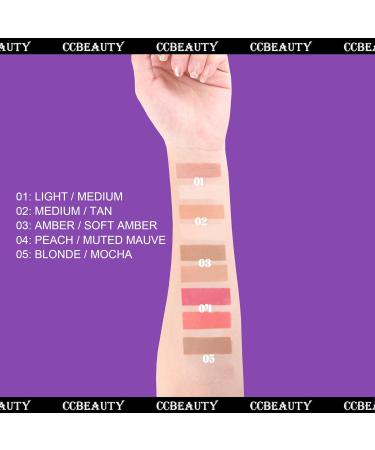CCbeauty Cream Highlight and Contour Stick - Dual-Ended Contouring Highlighter Stick - Medium/Tan CC02 - 1 count - Buy Online on SooperMarket.com