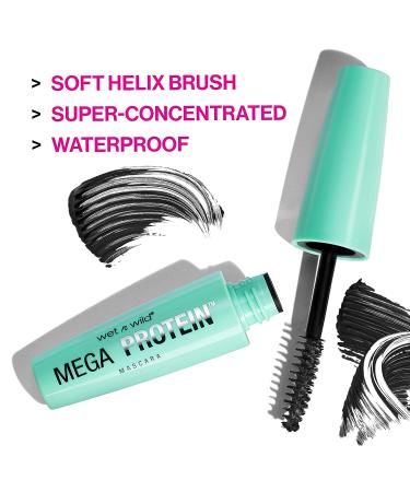 Wet n Wild Mega Protein Waterproof Mascara Very Black 0.21oz - Long-Lasting Lashes - Buy Online on SooperMarket.com