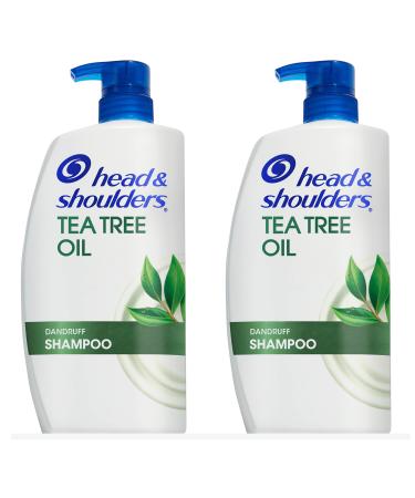 Head & Shoulders Tea Tree Anti-Dandruff Shampoo, 32.1 Fl Oz Each, Twin Pack
