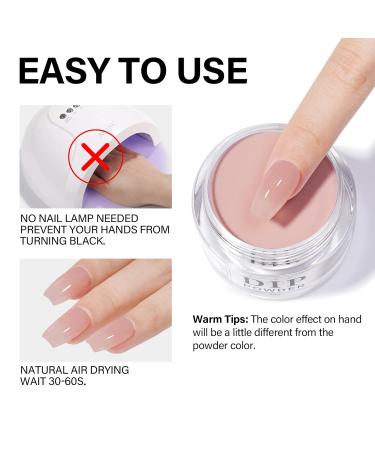 AILLSA Dip Powder - Translucent Jelly Nude Salmon Pink Nail Dipping Powder for DIY Manicure | Easy to Use Perfect Christmas Gift (1 Oz - Buy Online on SooperMarket.com